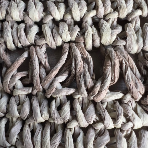 Cappelli Straworld Beige Woven Fringe Crossbody Purse - Picture 9 of 14